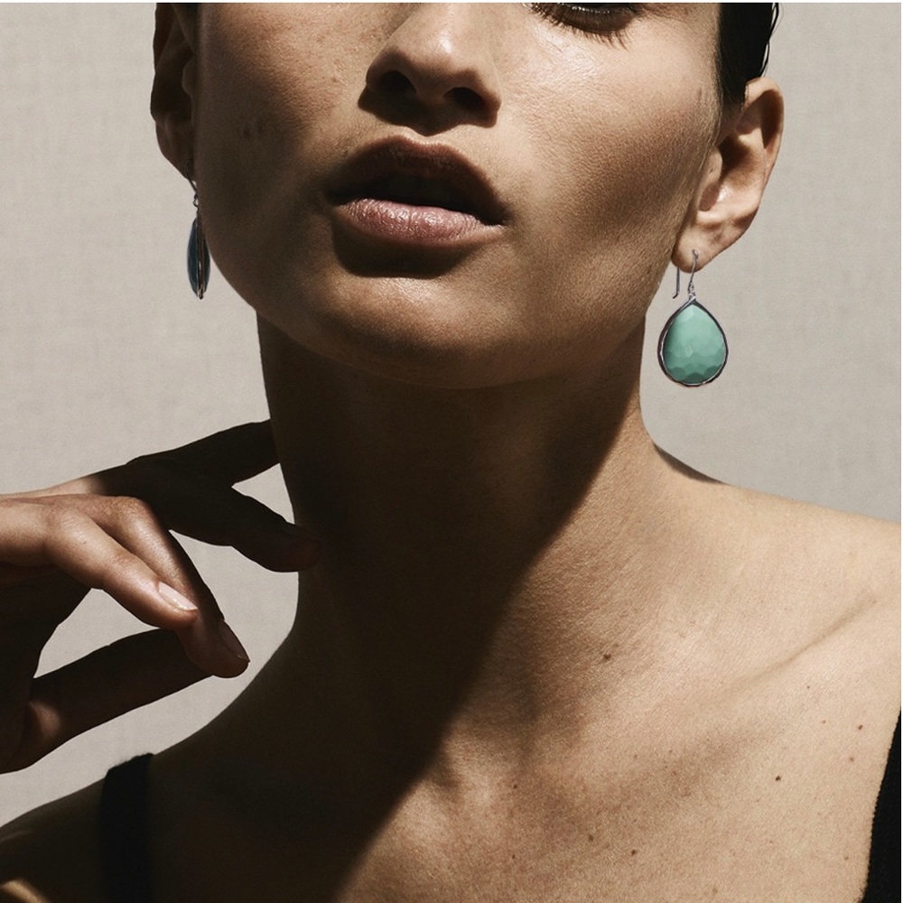 Ippolita turquoise Quartz & Mother of Pearl Large Teardrop Earrings